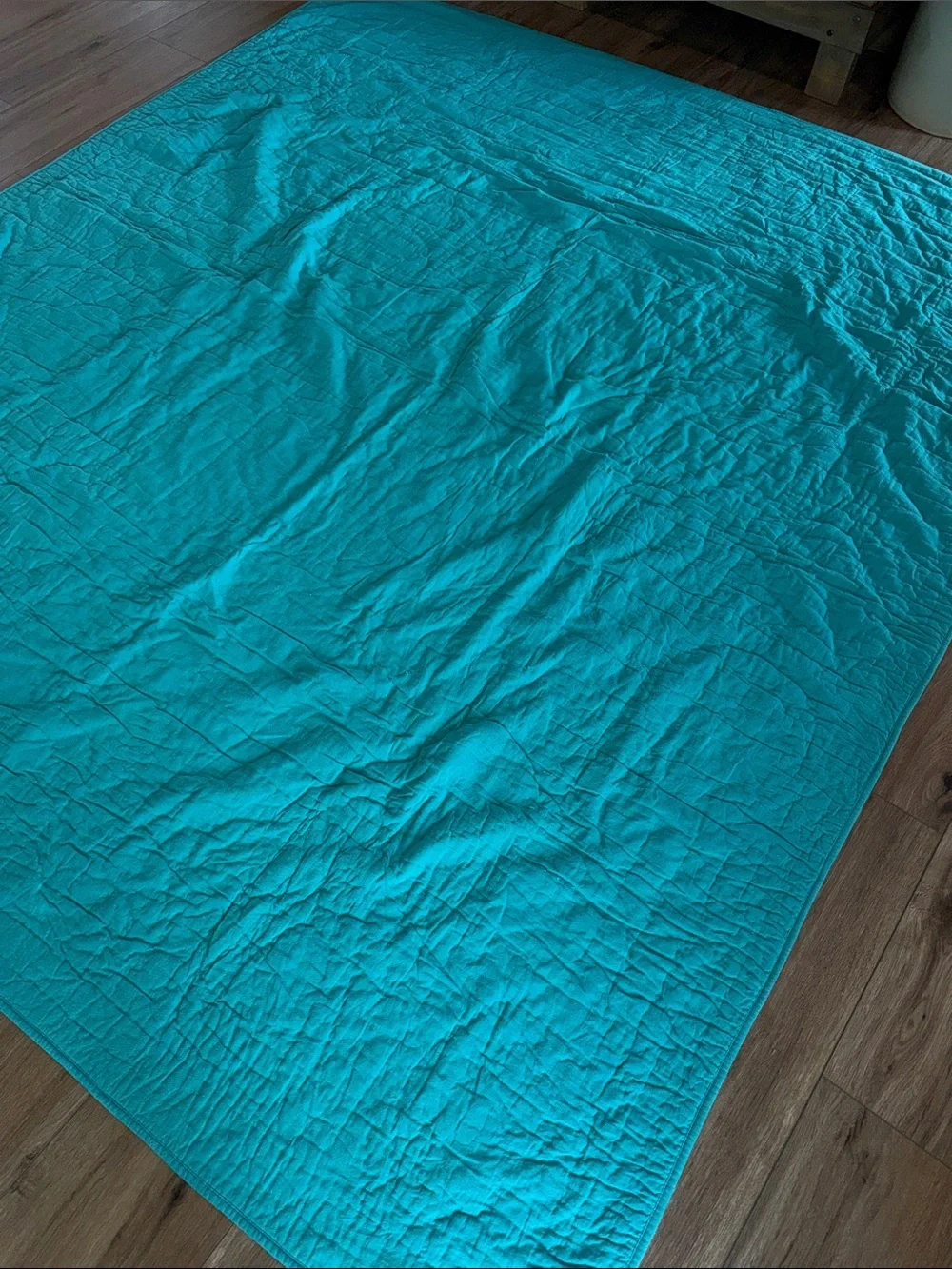 Beachy Bright Coastal Patchwork Plaid Quilt with Nautical Quilt Blocks